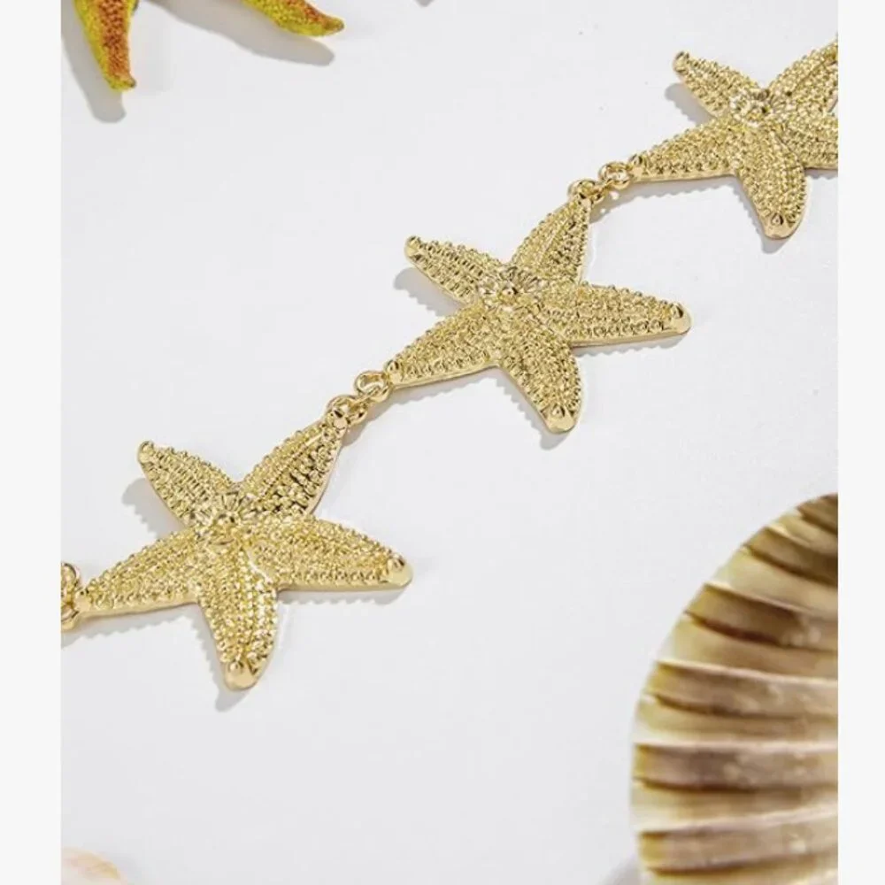✨Gold Starfish Waist Chain – Luxury Ocean-Inspired Body Jewelry✨